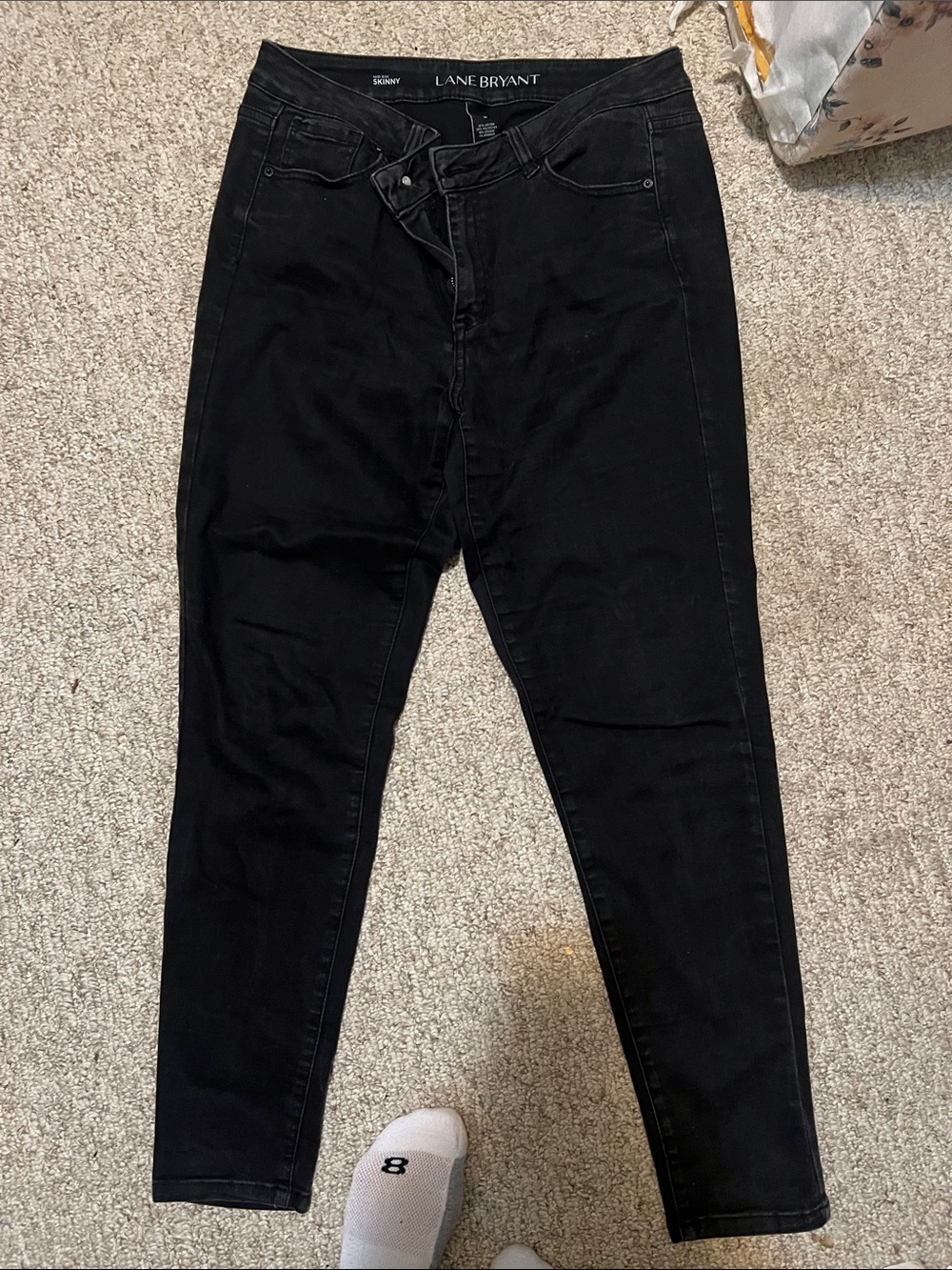 Lane Bryant Black High-Rise Slim Jeans